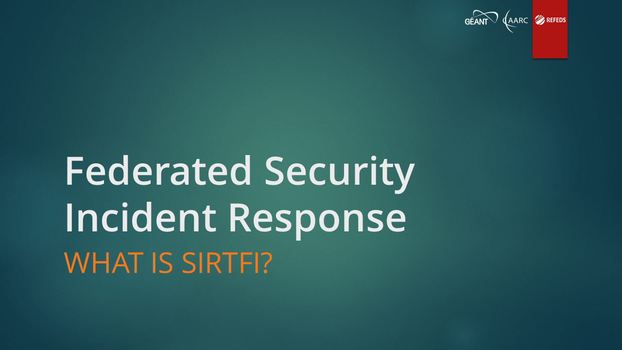 What is Sirtfi?