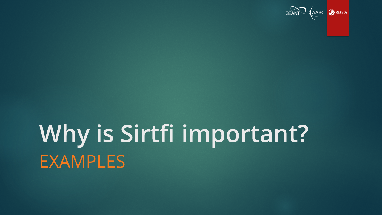 Why is Sirtfi important?